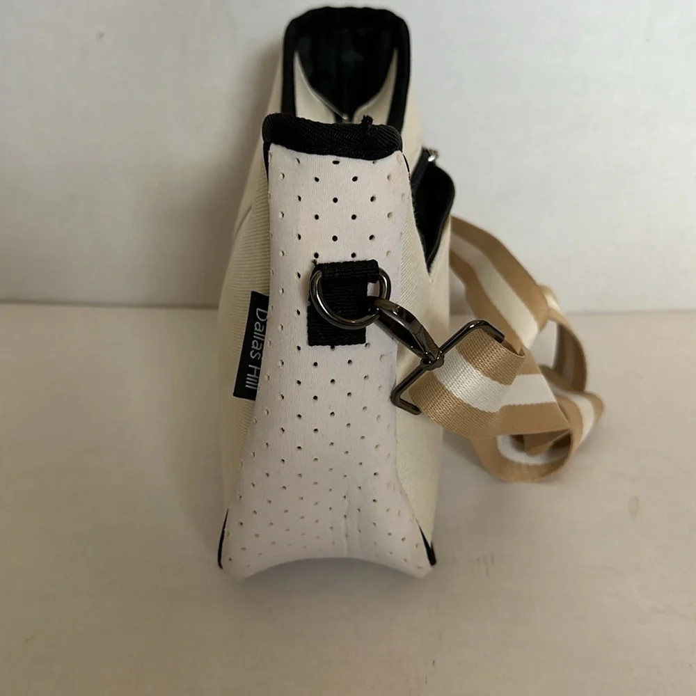 Dallas Hill Designs Crossbody Neoprene Purse with metal chain and pouch